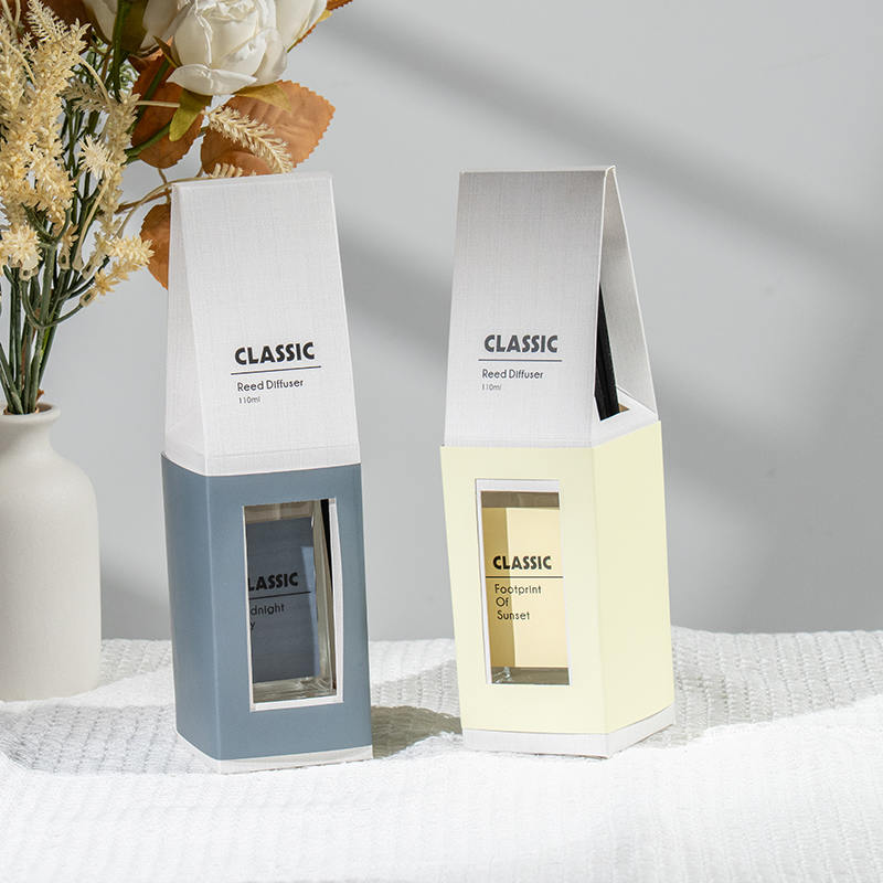 Classic high square glass bottle reed diffuser