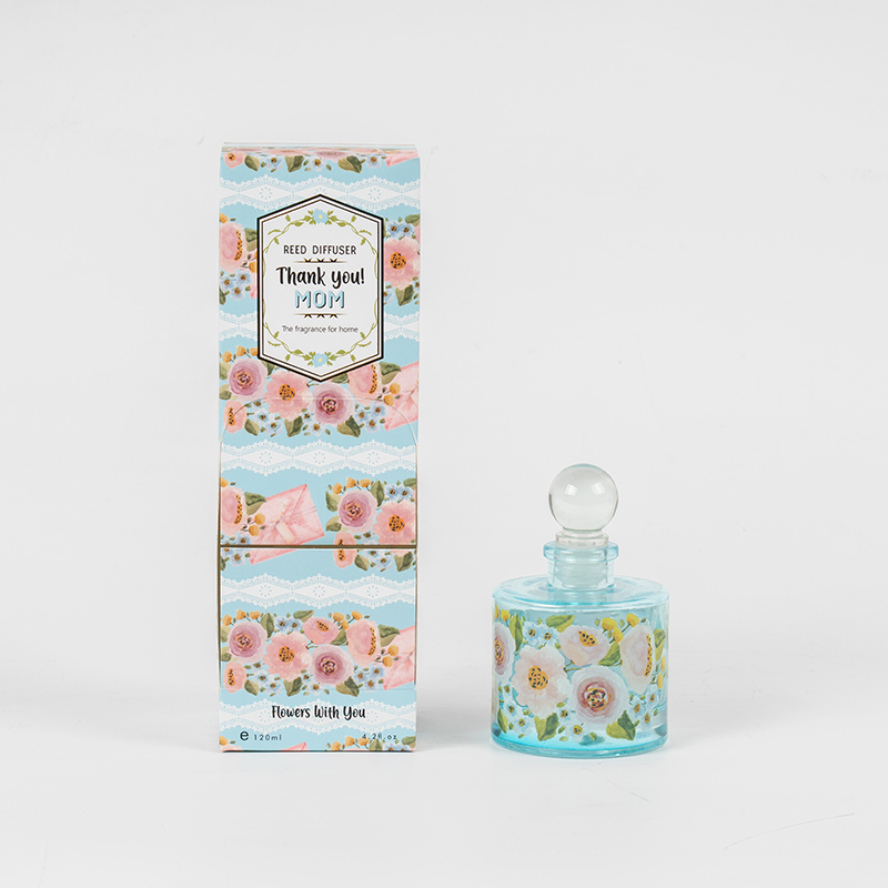 Mother'day elegant round glass bottle reed diffuser Mother'day elegant round glass bottle reed diffuser