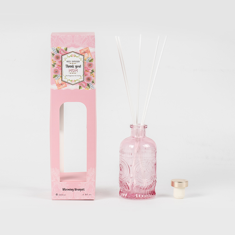Mother'day stylish glass bottle reed diffuser -home fragrance manufacturer Mother'day stylish glass bottle reed diffuser -home fragrance manufacturer