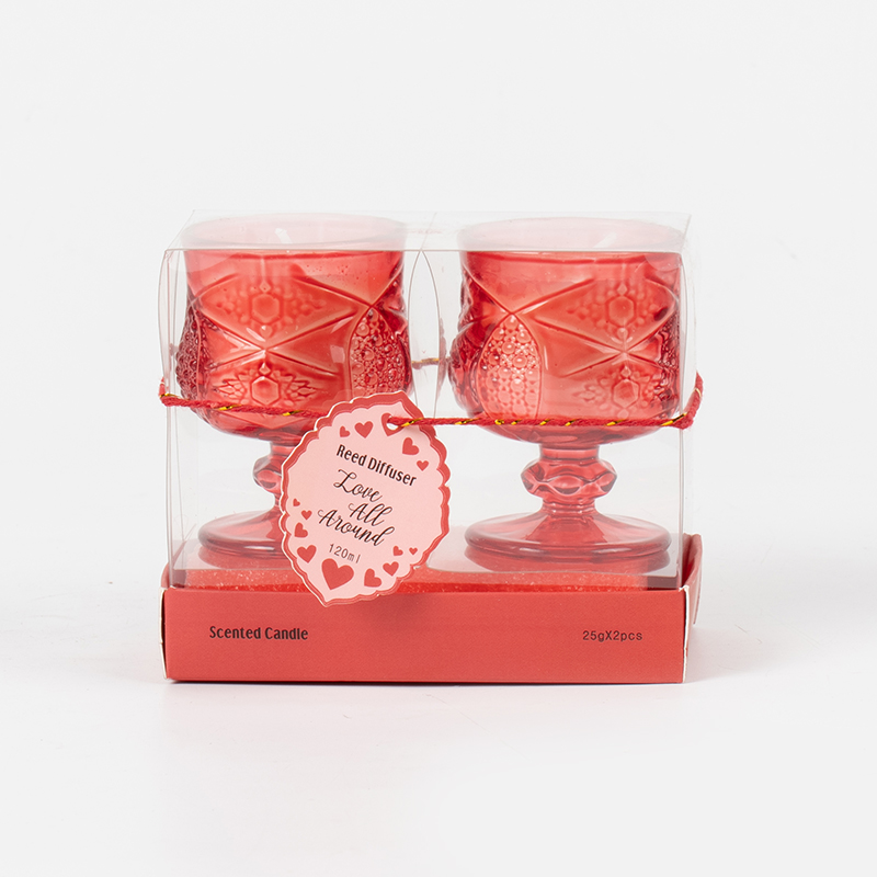 Valentine classic stylsh cup scented candle 2PCS set-ogranic eco soy wax candle set manufacturer Valentine classic stylsh cup scented candle 2PCS set-ogranic eco soy wax candle set manufacturer