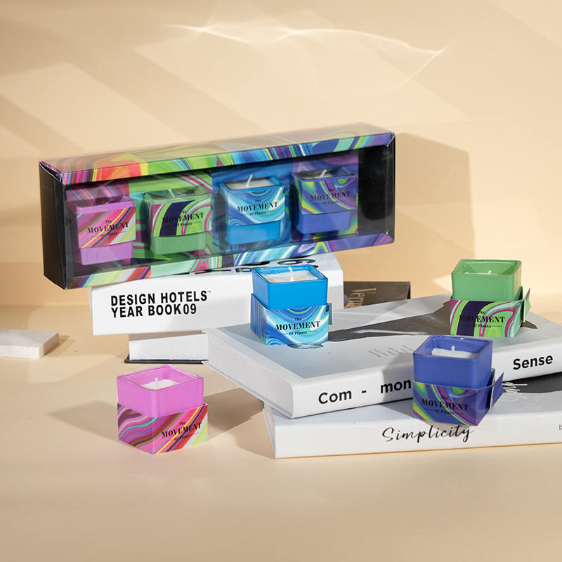 Classic square cup scented candle-soy candle glass jar supplier Classic square cup scented candle-soy candle glass jar supplier