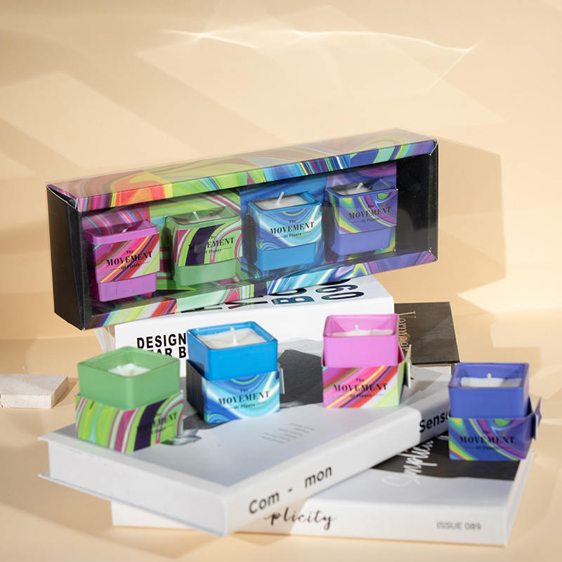 Classic square cup scented candle-soy candle glass jar supplier Classic square cup scented candle-soy candle glass jar supplier