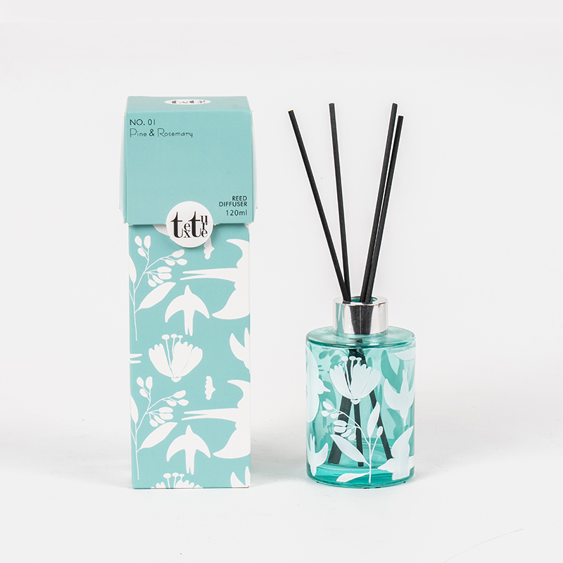 Classic high round bottle reed diffuser with printing